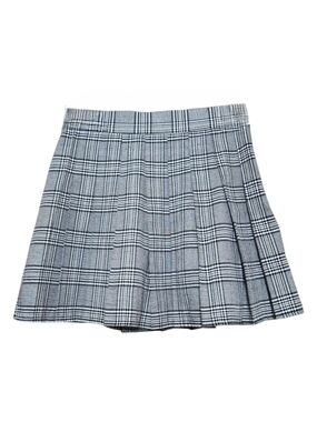 Plaid Pleated Mini Skirt